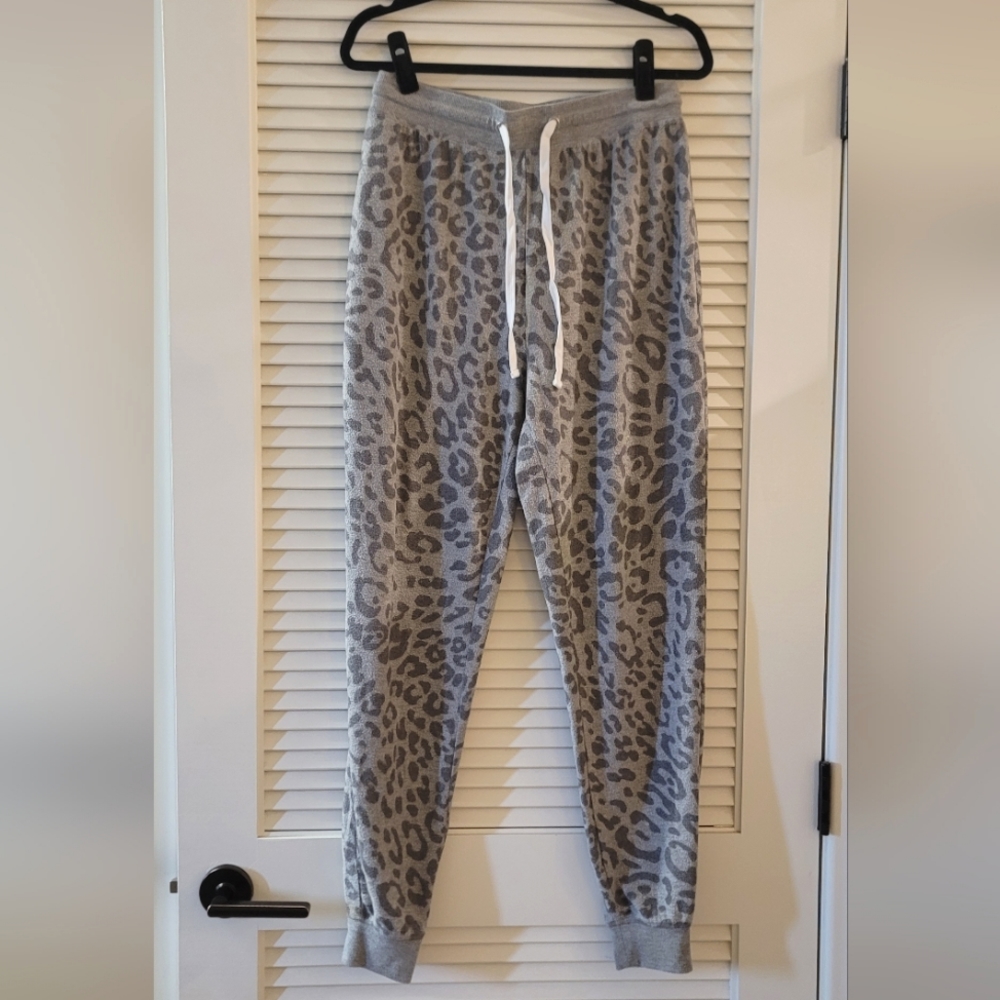 Forever21- Grey Animal Print Lounge Pajama Pants With Drawstring
